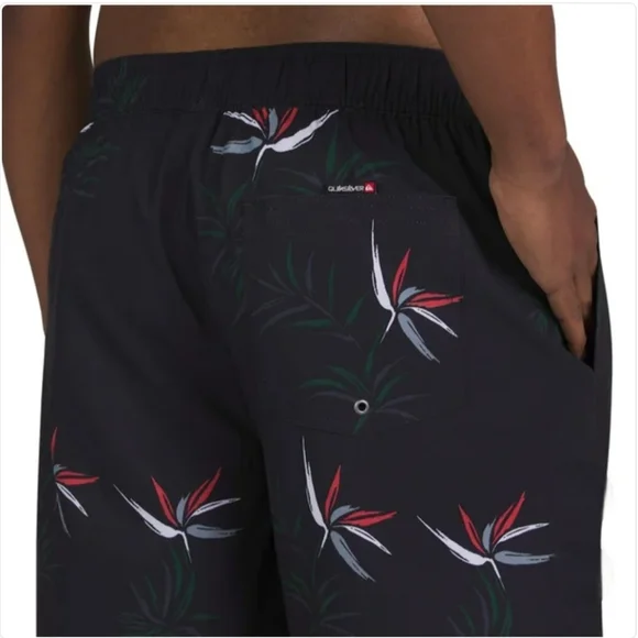 Quiksilver Men’s Volley Swim Short Black Size XL - Picture 3 of 5